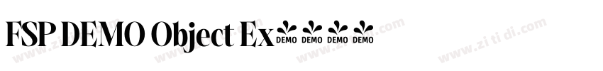 FSP DEMO Object Ex字体转换 FSP DEMO Object Ex字体转换